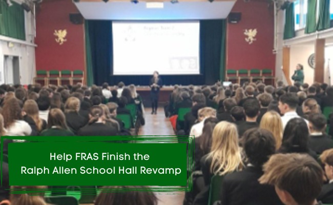Help FRAS Finish the Ralph Allen School Hall Revamp